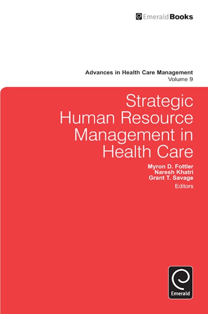 Book cover image for Strategic Human Resource Management in Health Care ISBN: 9781849509480